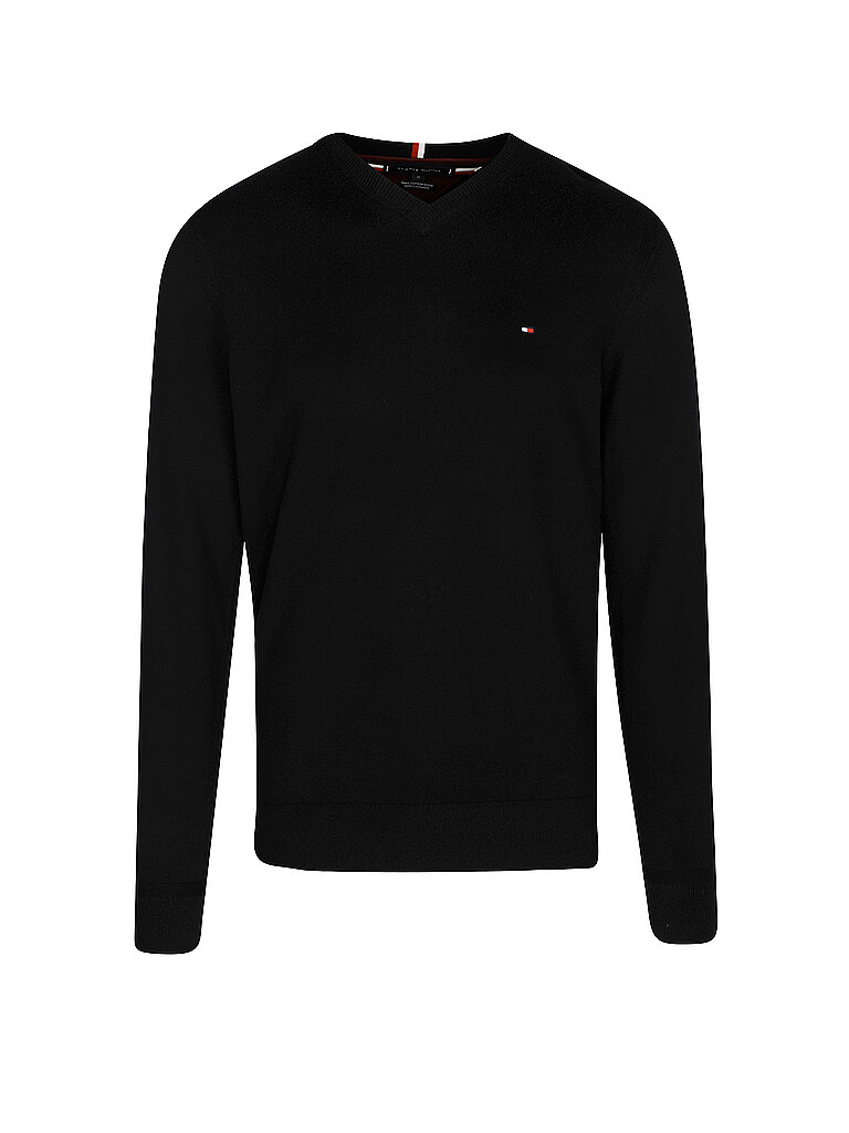 Tommy Hilfiger Pull Core Essential Black L Homme 7